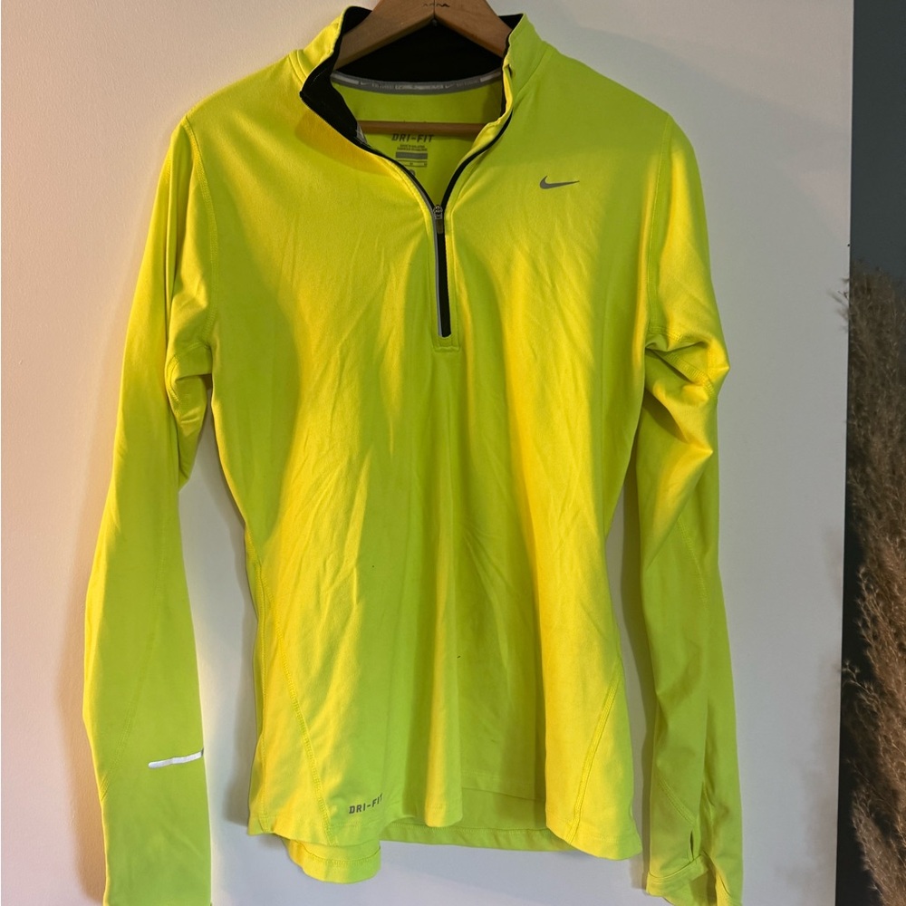 Nike Neon Running Quarter Zip